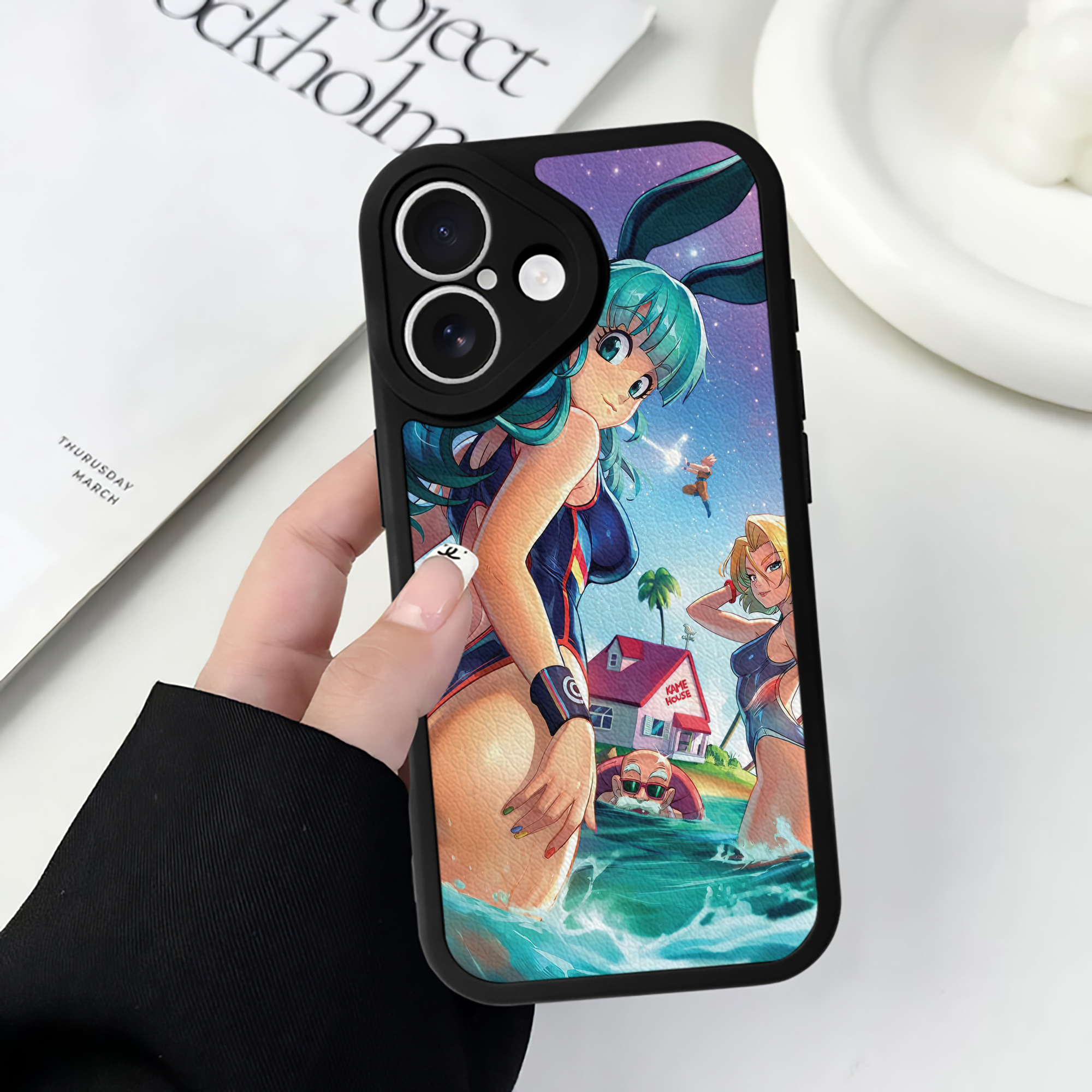 （画像用） ドラゴンボール DRAGON BALL 【iPhone 16シリーズ対応】シリコンスマホケース（レザー調） 材質：シリコン
